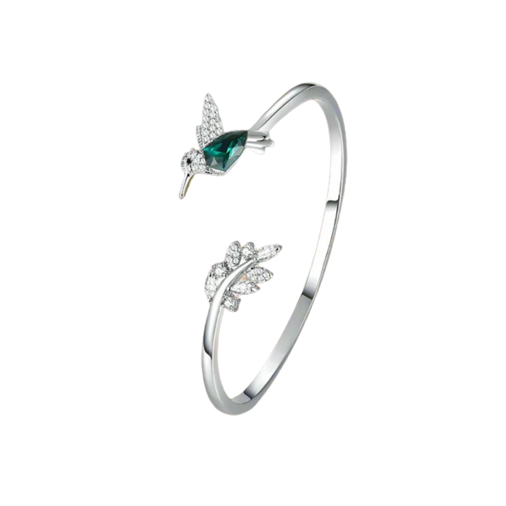 Gale - Adjustable Kolibri ring with a breed diamond | Silver