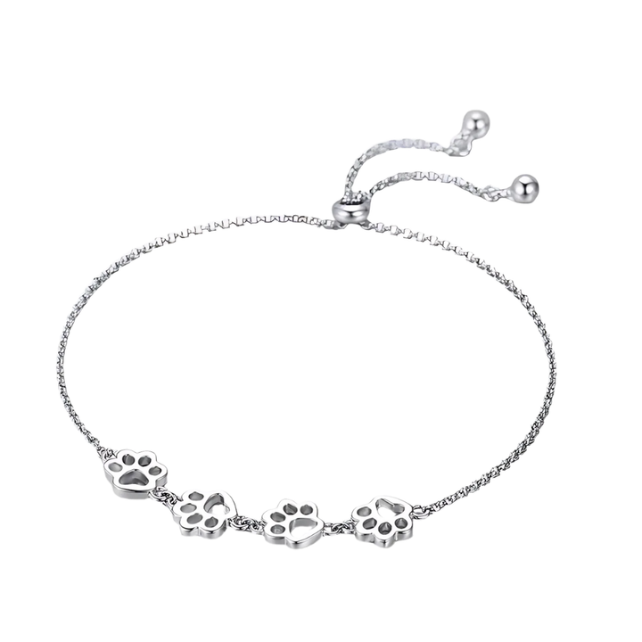 Lillian - Adjustable paw strap made of 925 silver and gold