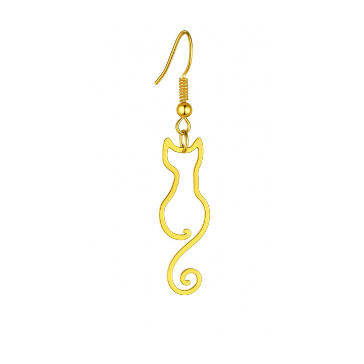 Carney - Vintage tissue earrings in gold