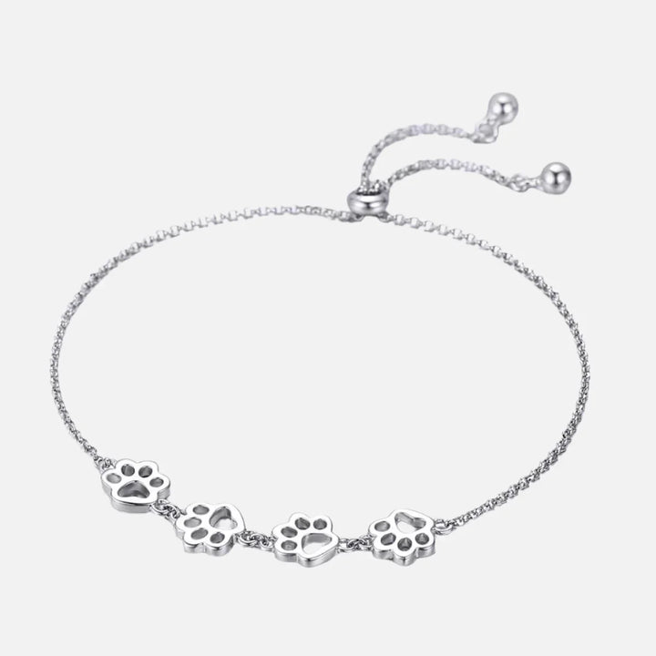 Lillian - Adjustable paw strap made of 925 silver and gold