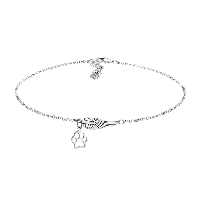 Eloise - Memorial bracelet with angel wing | Silver