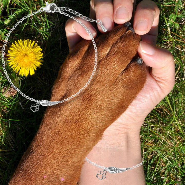 Eloise - Memorial bracelet with angel wing | Silver