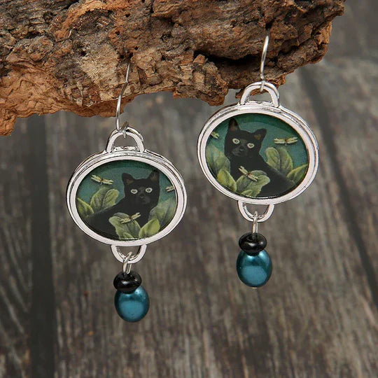 Danica - Vintage tissue earrings made of silver