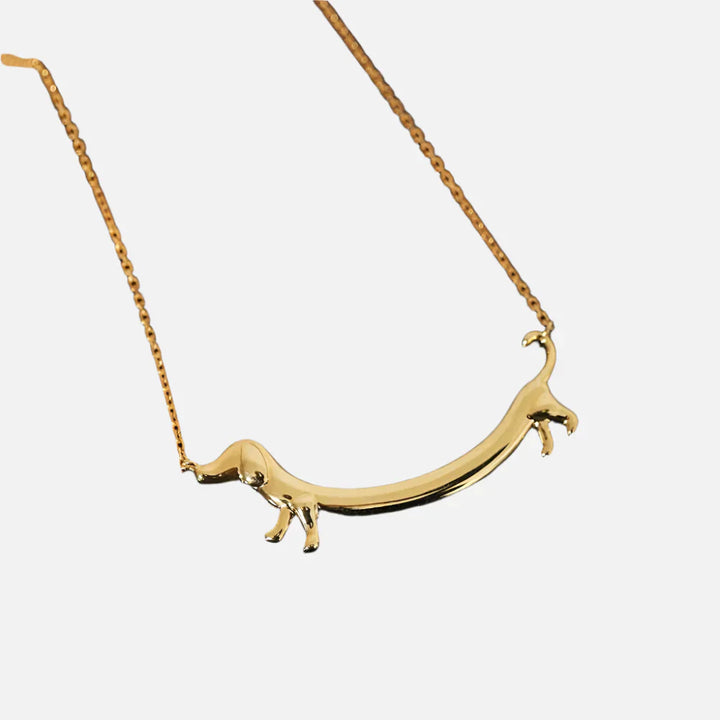 Gold-Tone Dachshund Necklace 1
