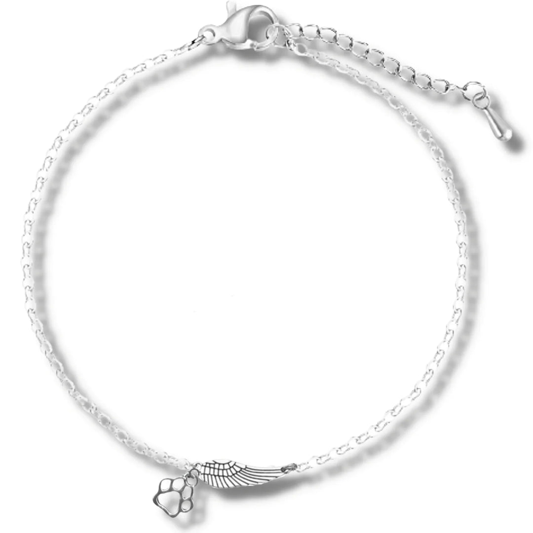 Eloise - Memorial bracelet with angel wing | Silver