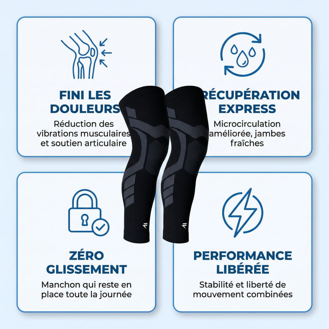 Reflex - Support de compression V2 pour les genoux et les jambes
