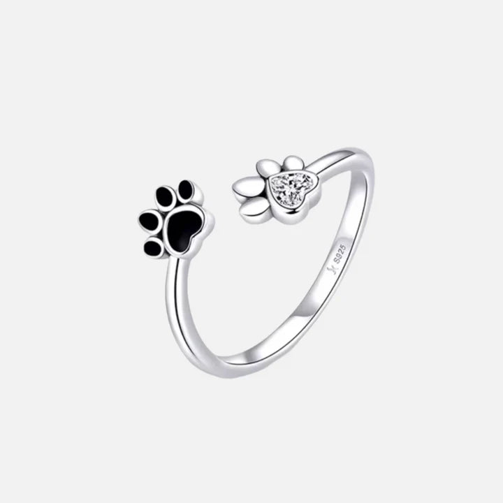 Irving - Adjustable with Zirconia & Emaille | Silver